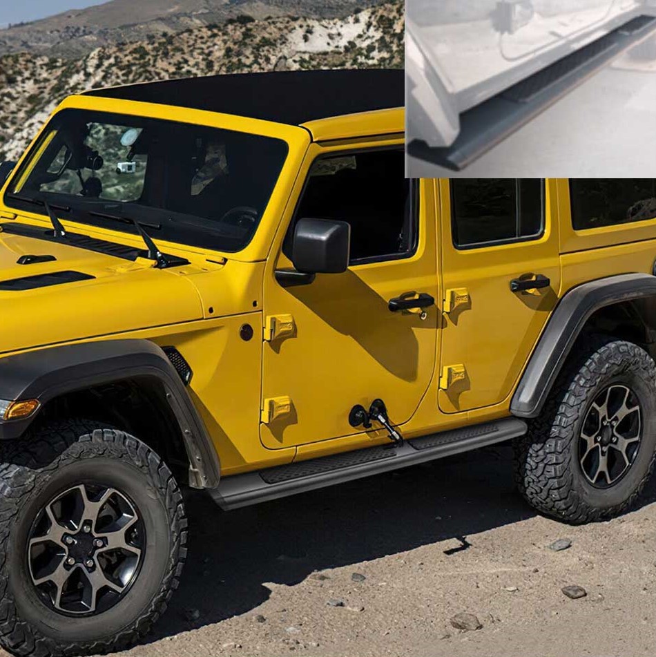 საფეხური WRANGLER 2018-2022 კომპლექტი (4 კარიანი) ალუმინი (პაროგი)